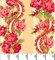 44 x 36 Maywood Studio Floral Border Pink on Light Yellow 100% Cotton